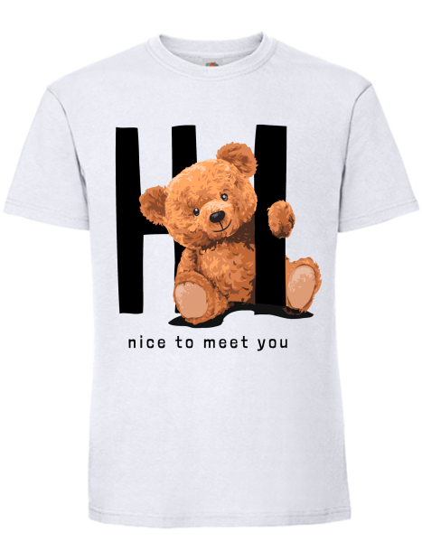 T-Shirt Bär Nice to meet you